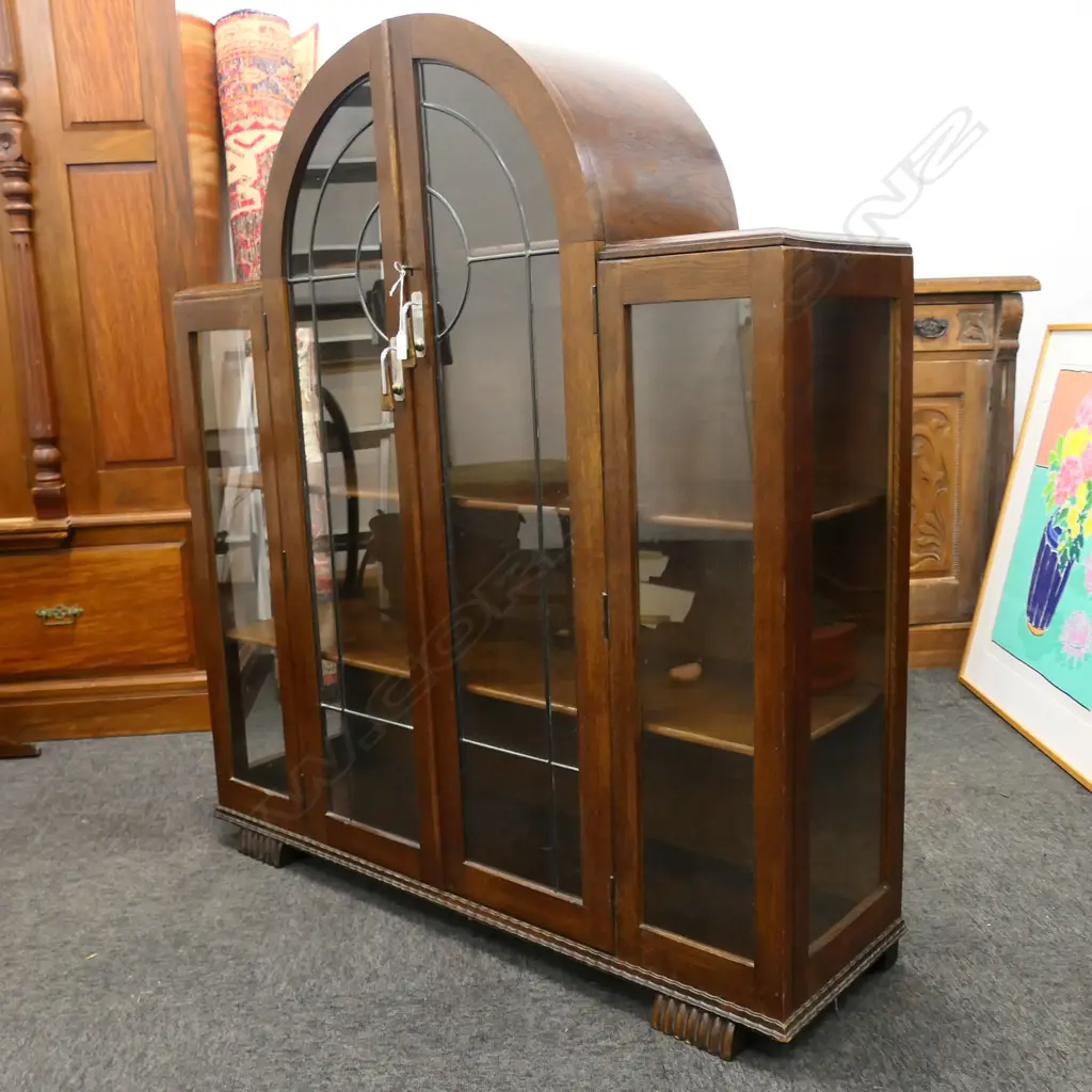 DECO OAK CHINA CABINET 1070x310x1220mm Image 1++
