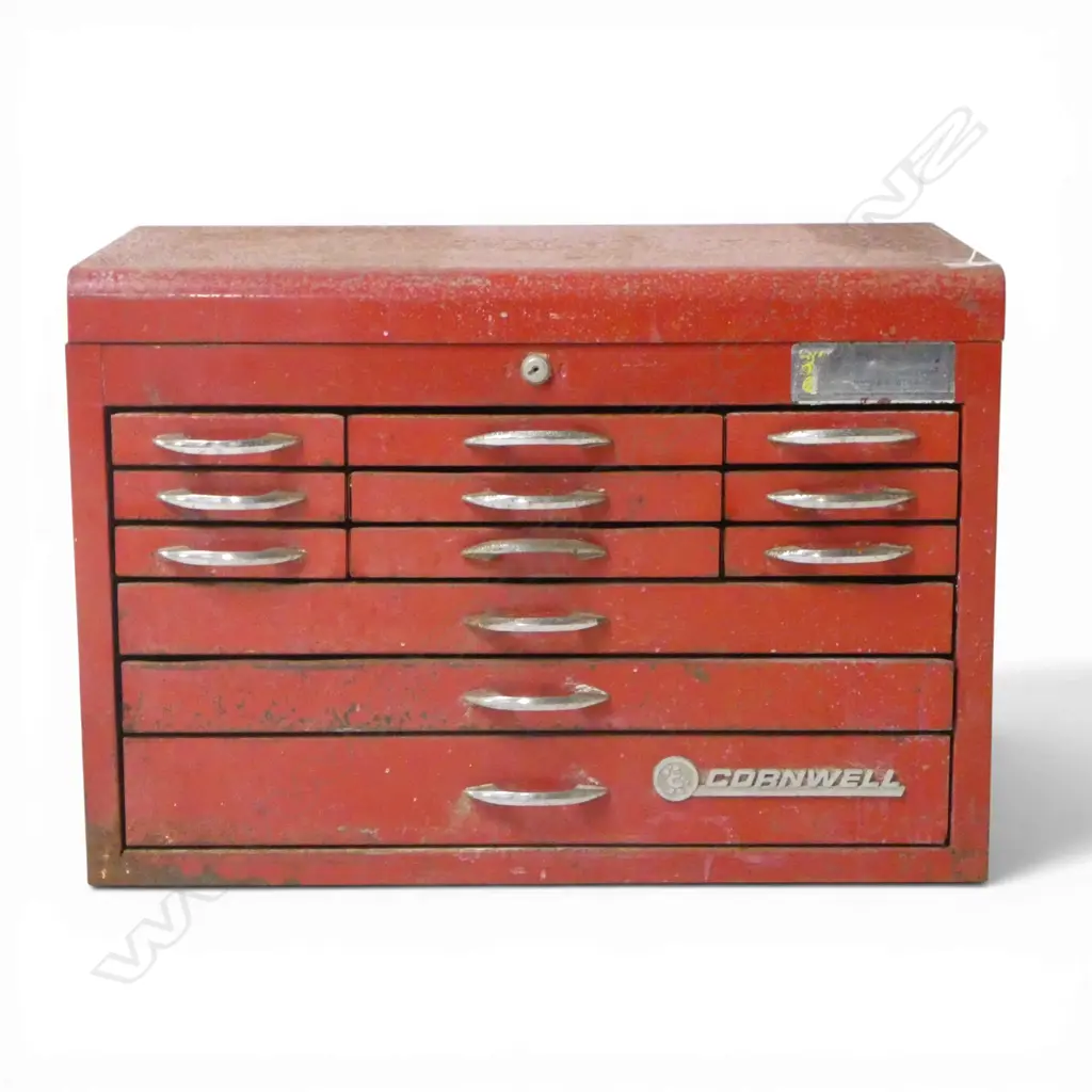 CORNWELL RED METAL TOOL CABINET 665x380x455mm Image 1++