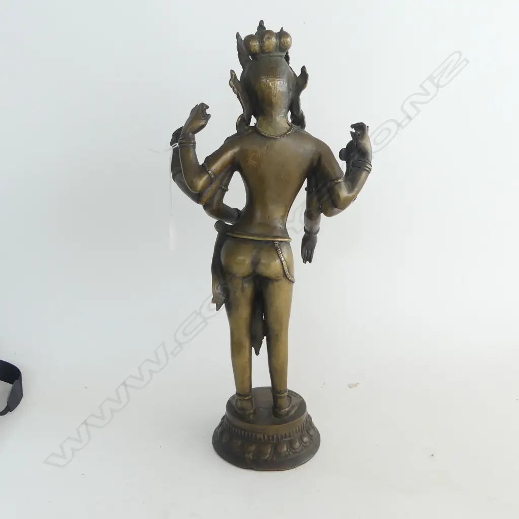 BRONZE NEPALESE SIX ARM DEITY H.450mm Image 1++