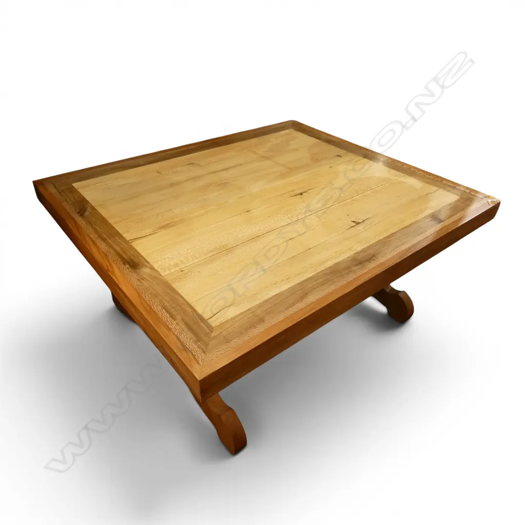 NZ NATIVE TIMBERS COFFEE TABLE  BY NOLAN PAKER EX ESTATE 760x870x400mm Image 1++