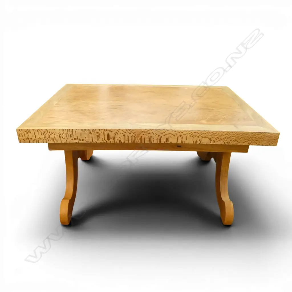 MIXED NZ NATIVE TIMBERS COFFEE TABLE BY NOLAN PAKER EX ESTATE 860x645x410mm Image 1++