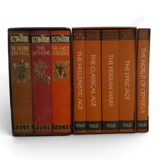 8 VOLS. FOLIO SOCIETY; 5x CLASSICAL WORLD, 3x BYZANTIUM