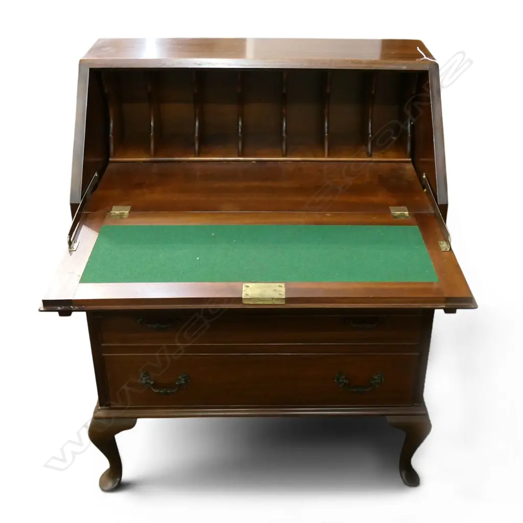 MAHOGANY DROP FRONT DESK W.720mm Image 1++