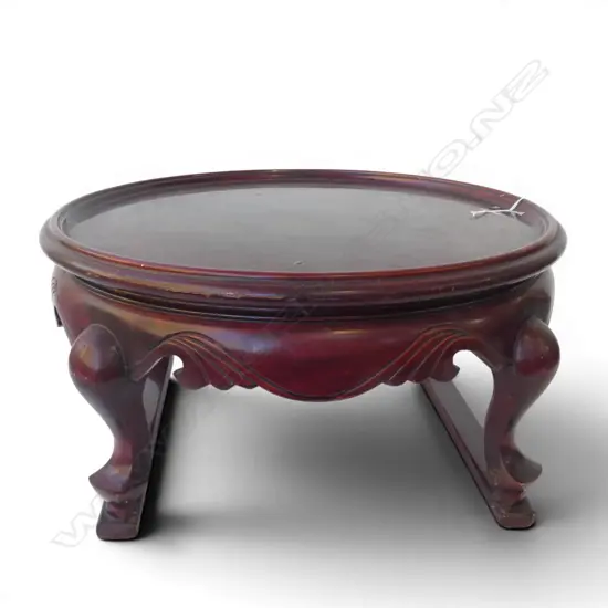 ORIENTAL RED LACQUER STAND 450mm dia