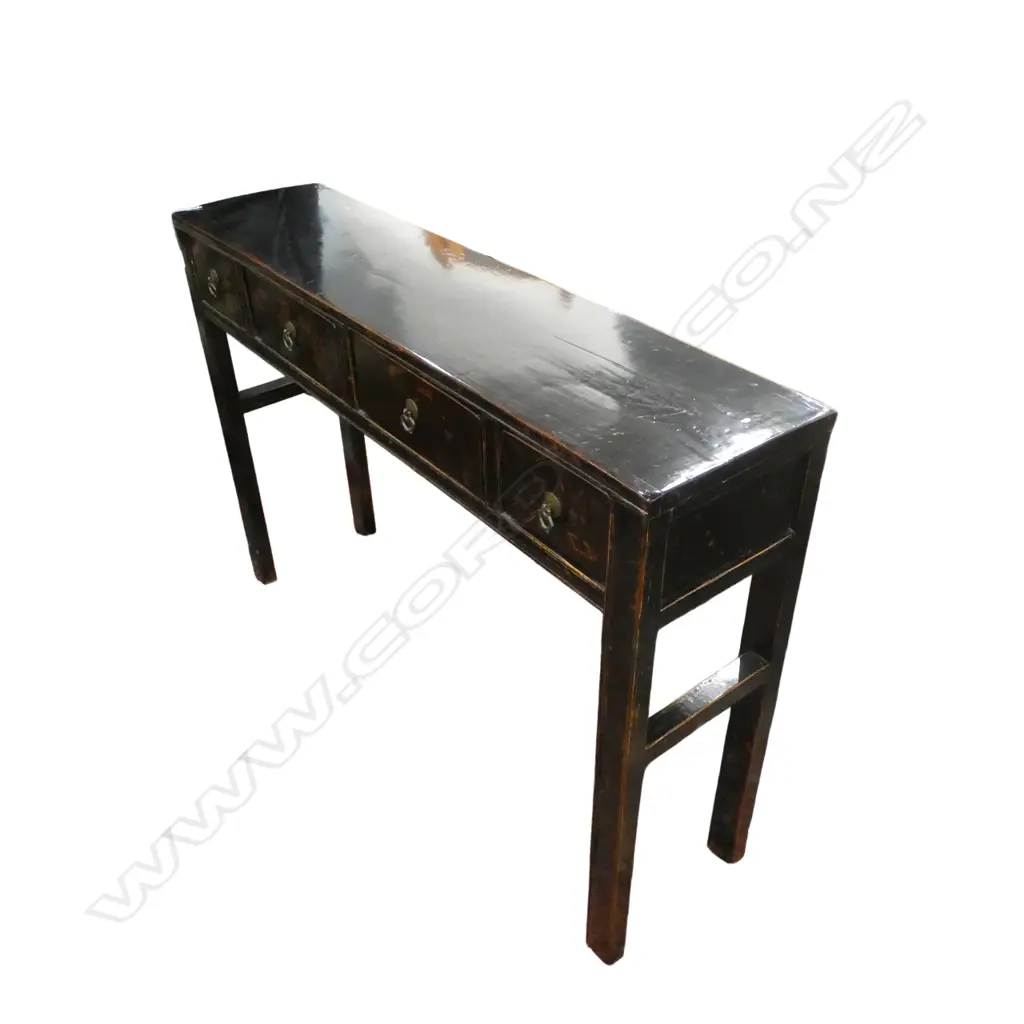 ORIENTAL EBONISED CONSOLE / HALL TABLE 1230x300x850mm Image 1++