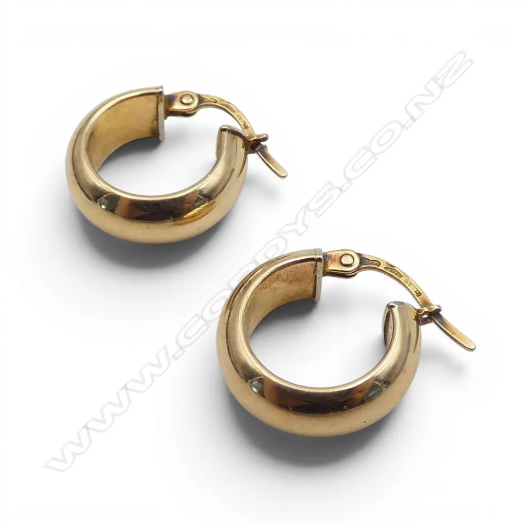PR 9CT HUGGIE EARRINGS, 2.2gms Image 1++