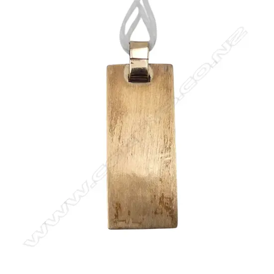9CT GOLD INGOT PENDANT 2.7GMS