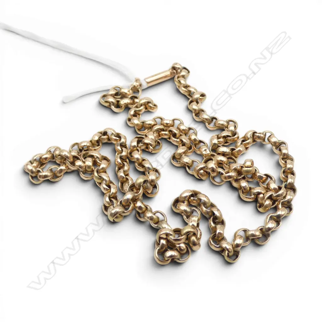 VINTAGE 9CT ROSE GOLD CHAIN L.540mm 7.6gms Image 1++