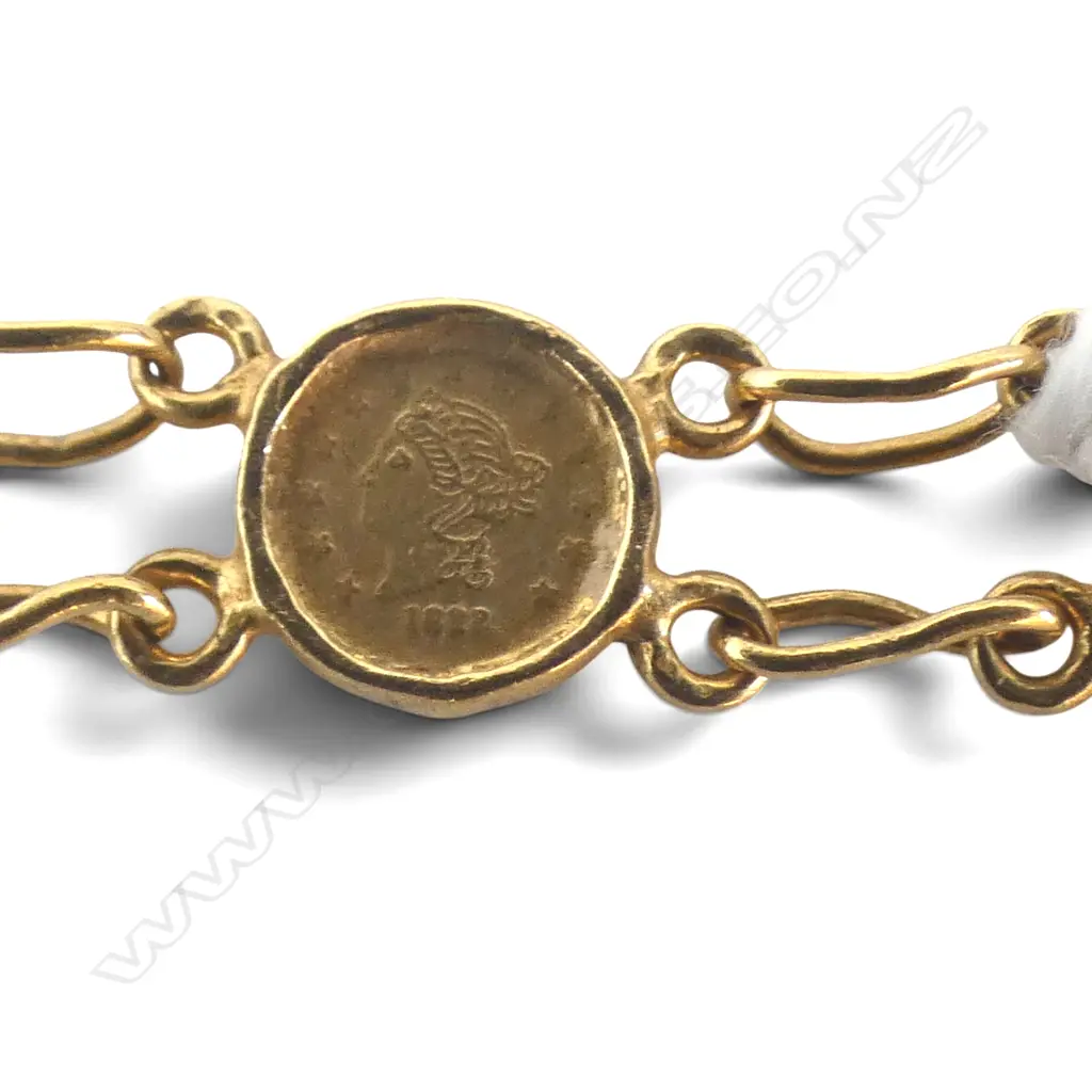 22CT COIN BRACELET 9gms Image 1++