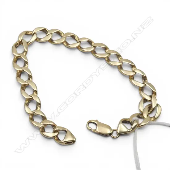 9CT GOLD BRACELET L.200mm 18.1gms