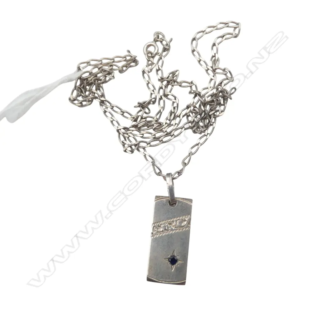 S/SILVER INGOT PENDANT ON S/SILVER CHAIN 10GMS Image 1++