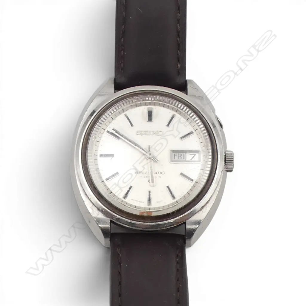 VINTAGE SEIKO BELL-MATIC 17 JEWELS AUTOMATIC WRISTWATCH Image 1++