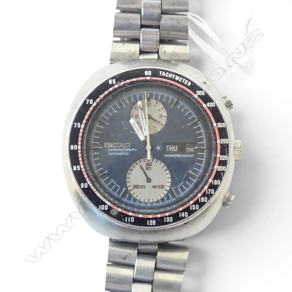 VINTAGE 1970s SEIKO 'UFO' CHRONOGRAPH AUTO GENTS WRISTWATCH Image 1++