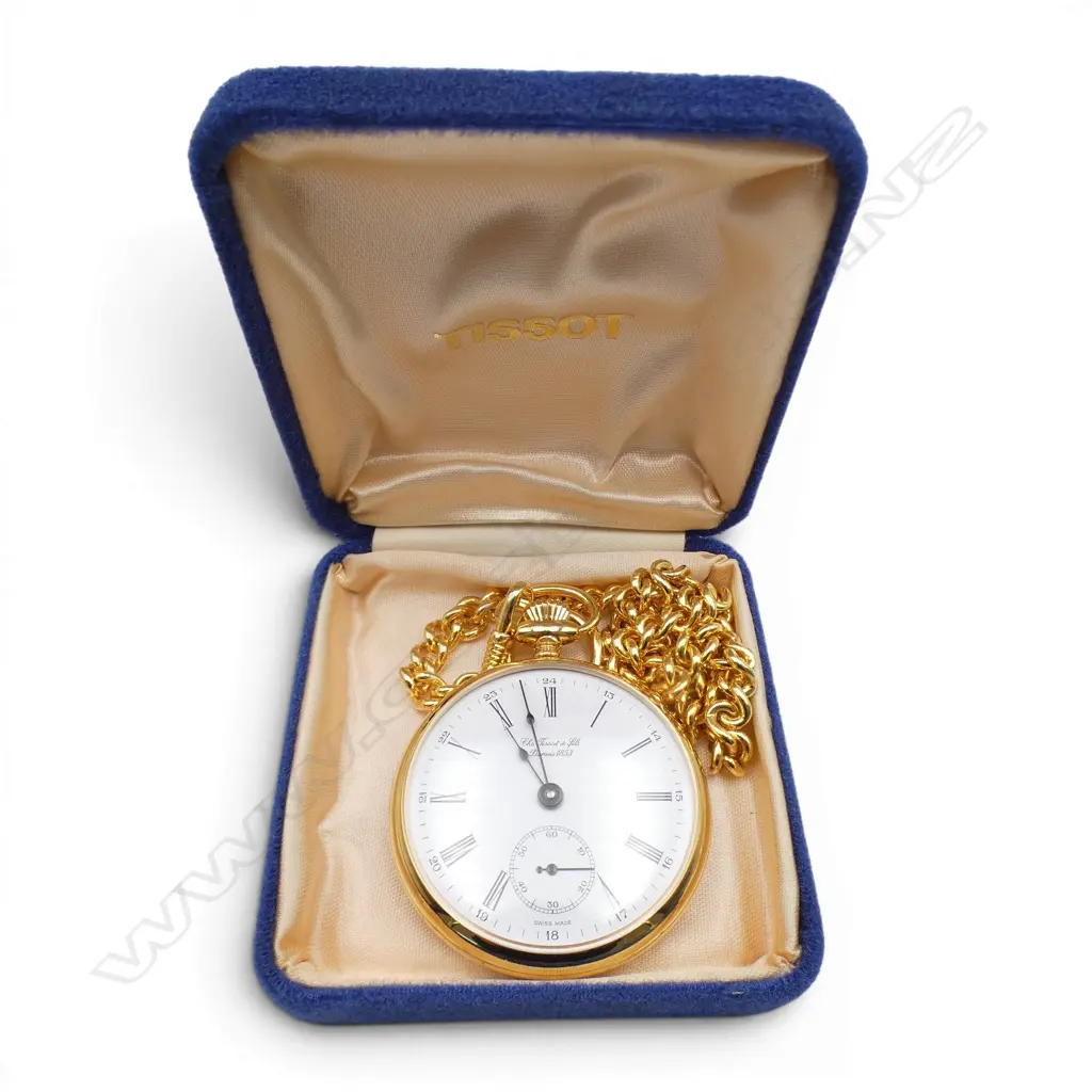 TISSOT GP POCKETWATCH 50mm dia, CASED Image 1++