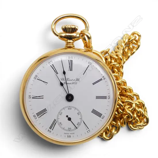 TISSOT GP POCKETWATCH 50mm dia, CASED