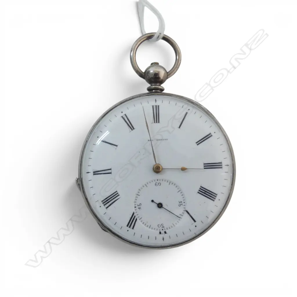 820 SILVER POCKET WATCH (TESTED) Image 1++