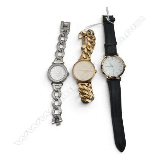 3 FASHION WRIST WATCHES