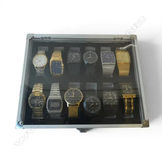BOXED COLLECTION OF 12 GENTS WRISTWATCHES 