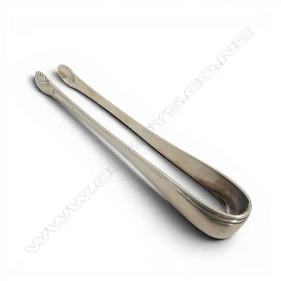 PR 19thC FRENCH SILVER SUGAR TONGS 36gms