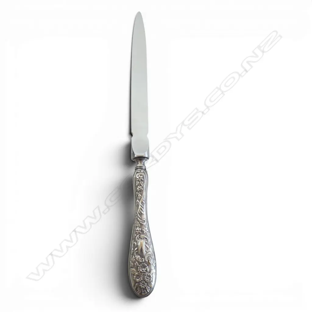 S/SILVER HANDLED LETTER OPENER LONDON 1929  MAKER COLE BROS 22.7GMS TOTAL WIEGHT Image 1++