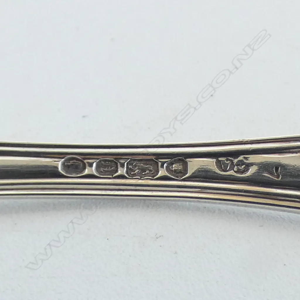 S/SILVER KINGS PAT FORK LONDON 1848 MAKER GEORGE ADAMS 33.4GMS Image 1++