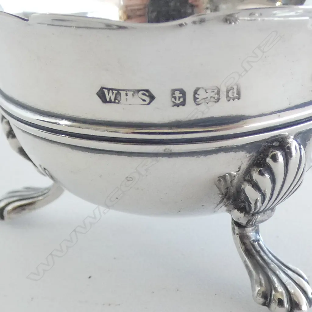 S/SILVER MUSTARD POT & SPOON  32.7GMS Image 1++