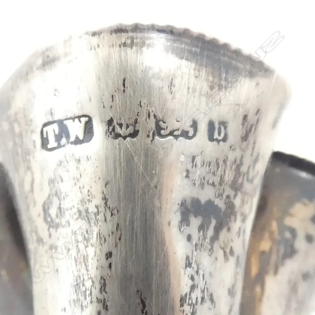 Birmingham 1901 SILVER BUD VASE plaster filled base. H.130mm. 47gms Dents to base Image 1++