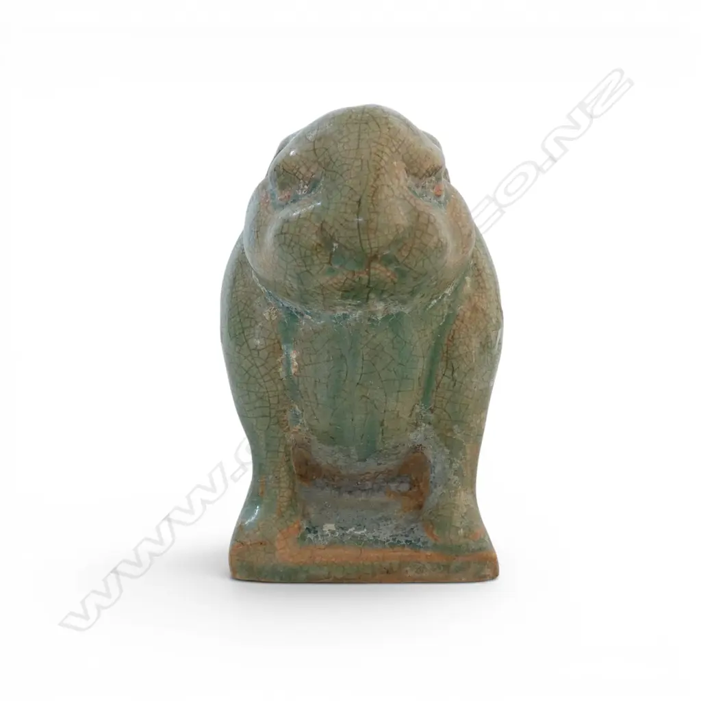 CHINESE POTTERY RABBIT H.100mm Image 1++
