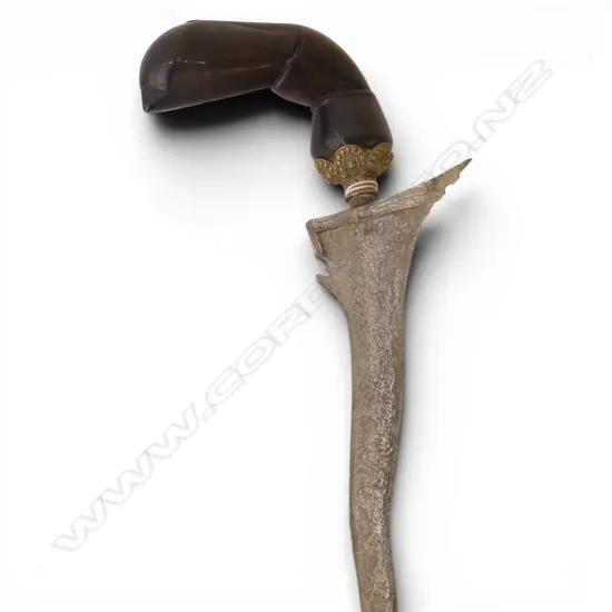 KRIS SWORD w. WOODEN HANDLE & SCABBARD L.470mm