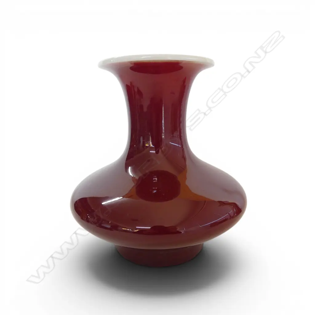 CHINESE VASE, OXBLOOD GLAZE H.210mm Image 1++