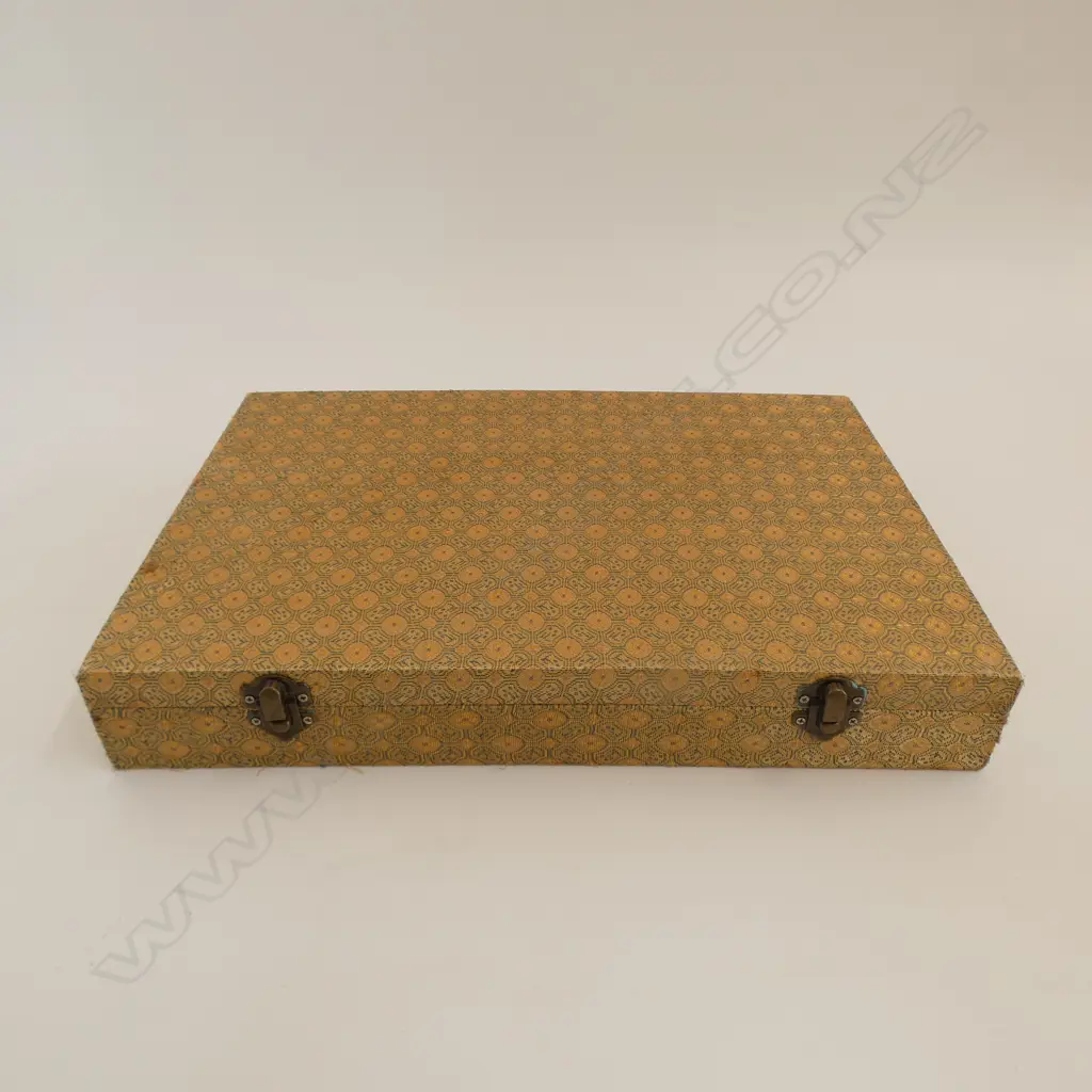 Boxed collection of 15 carved wooden signed netsukes. Various subjects including: bat - skulls - animals  etc. Image 1++