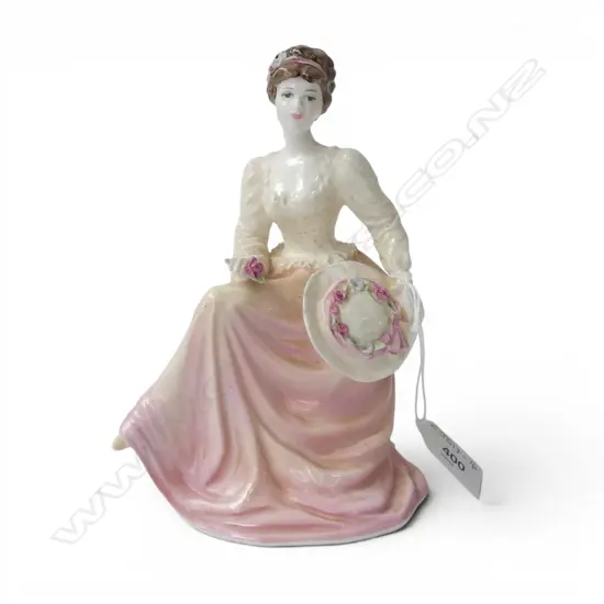 COALPORT CHINA FIGURINE, LADY in LACE, H.170mm