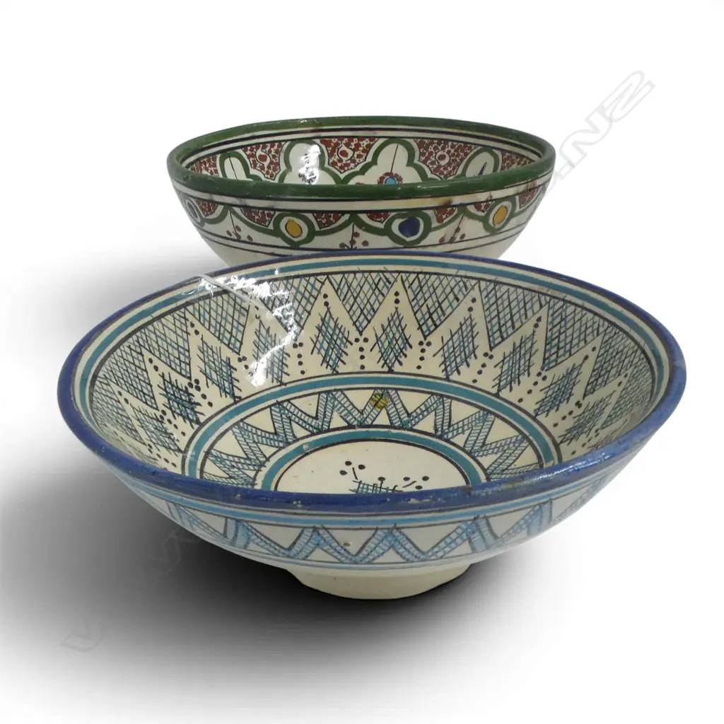 2 TURKISH BOWLS H.125mm, 250mm dia Image 1++