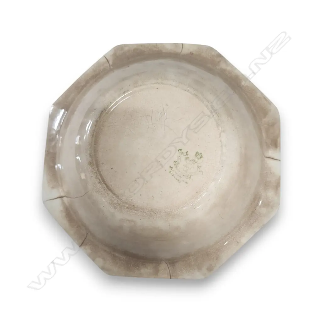 ROYAL WINTON GRIMWADES OCTAGONAL LUSTRE BOWL large bowl show hair line Image 1++