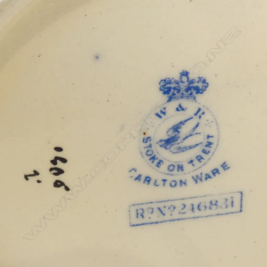 CARLTON WARE BLUE & WHITE ICE BUCKET Image 1++