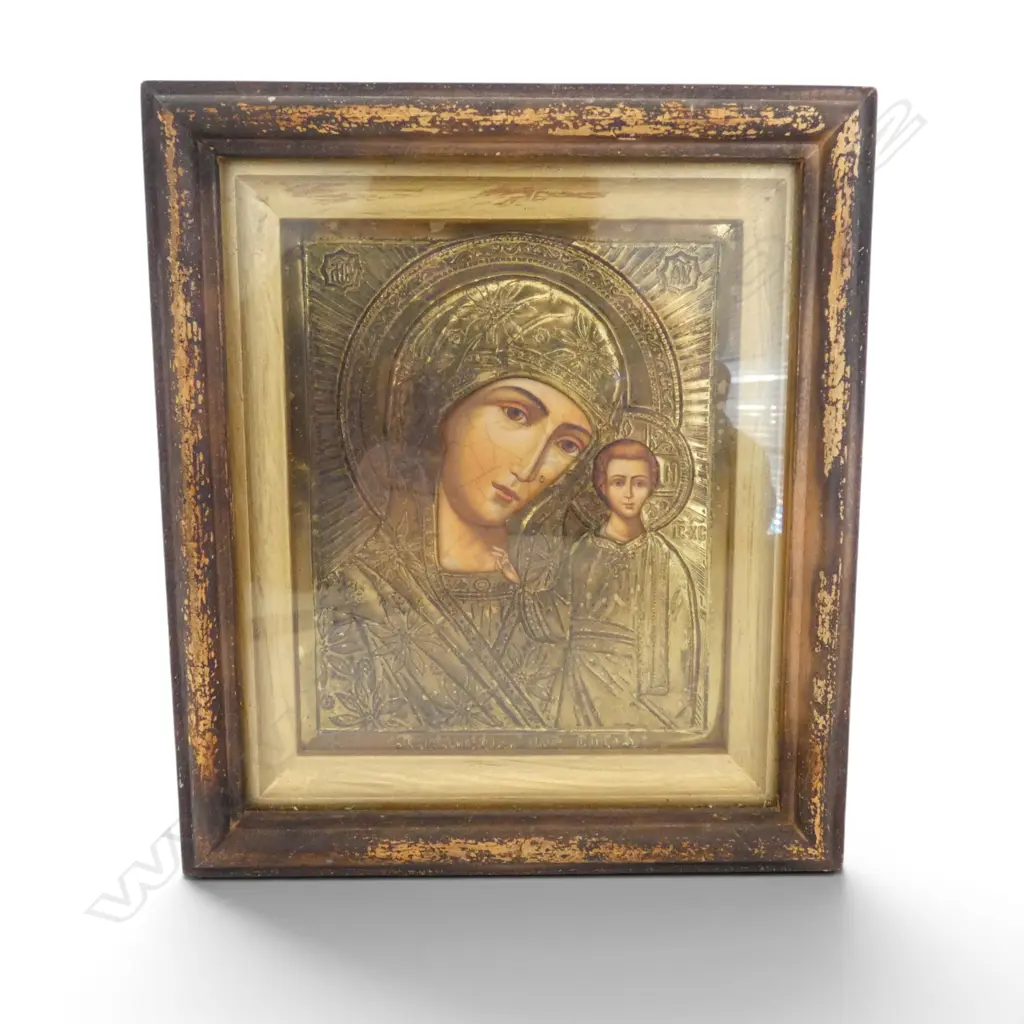 RUSSIAN ICON 170x150mm overall size Image 1++
