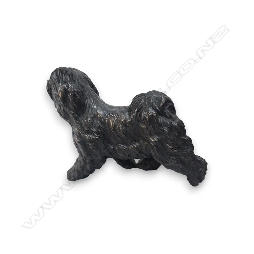 DOG, POT FEET SHIH TZU, FIGURINE resin 170mm h x 220mm l Image 1++