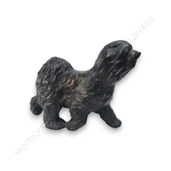 DOG, POT FEET SHIH TZU, FIGURINE resin 170mm h x 220mm l