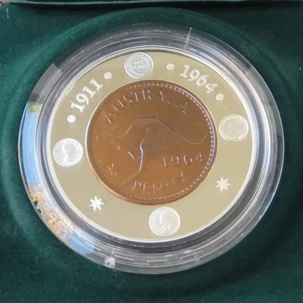 1964 PENNY 2004 $1 PROOF COIN SET BOXED Image 1++