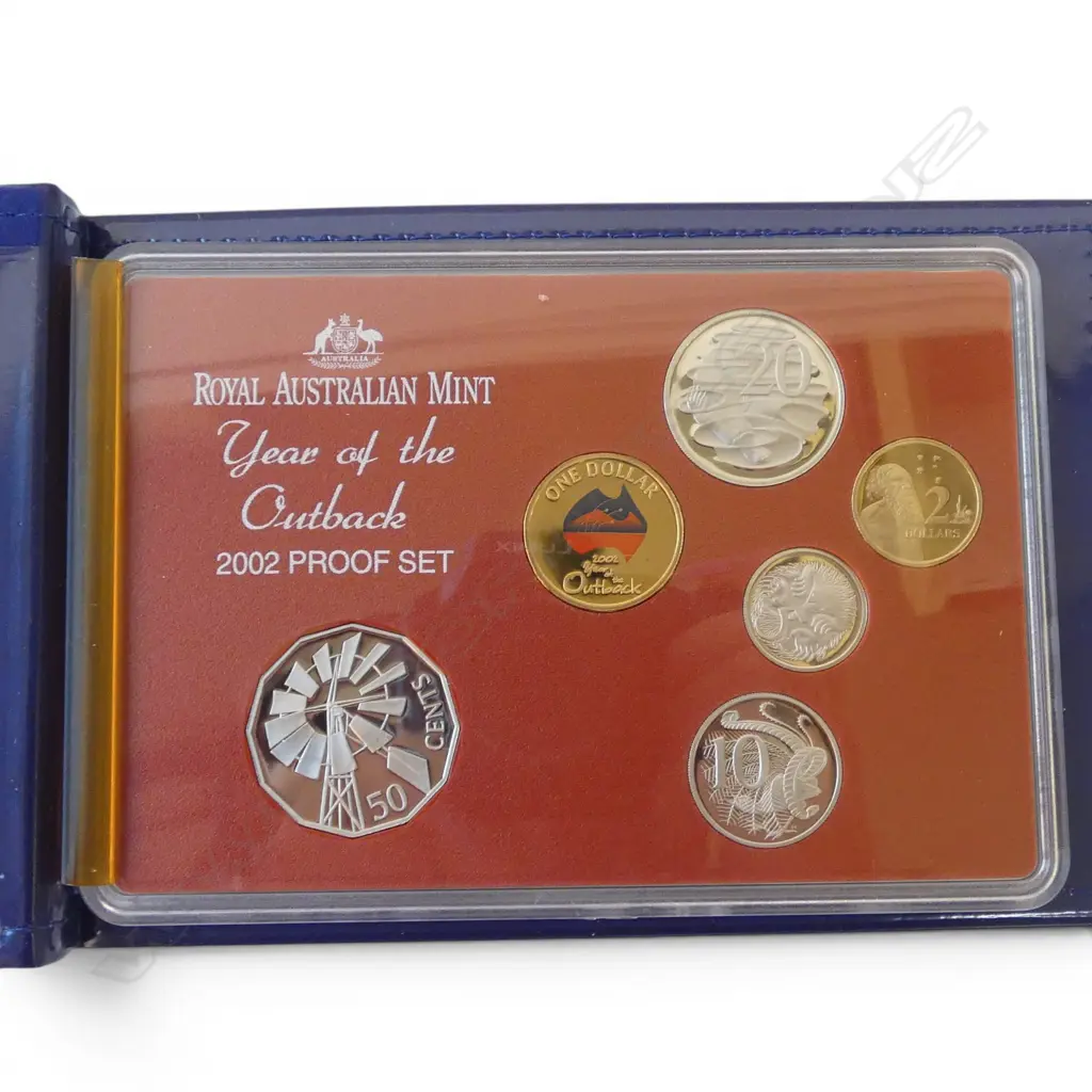 SET OF PROOF COINS YEAR OF THE OUTBACK2002 Image 1++
