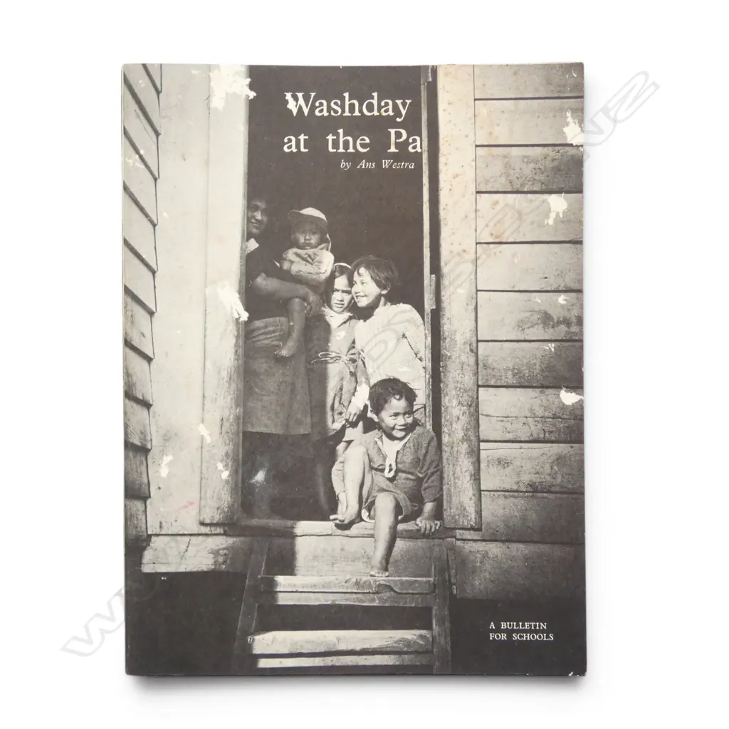 ANS WESTRA, WASHDAY AT THE PA, ORIGINAL SCHOOL READING BOOK, PUB. 1964 (ABRASIONS TO COVER) Image 1++