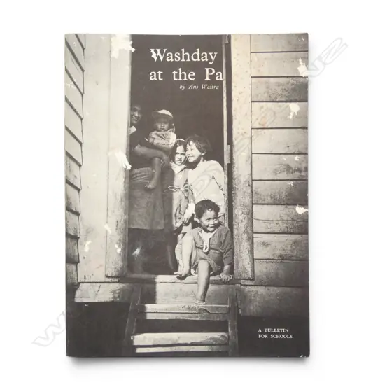 ANS WESTRA, WASHDAY AT THE PA, ORIGINAL SCHOOL READING BOOK, PUB. 1964 (ABRASIONS TO COVER)