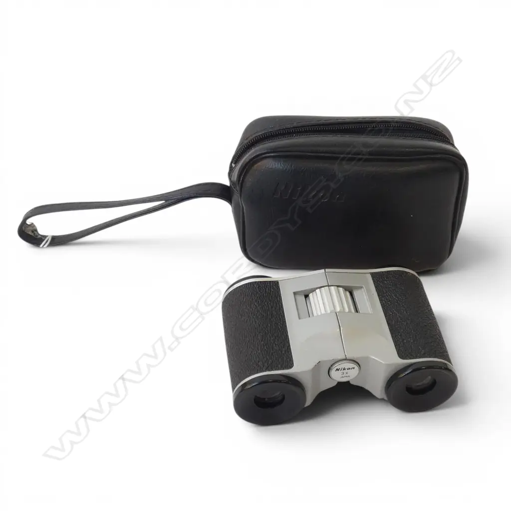 PR SMALL NIKON BINOCULARS, CASED Image 1++