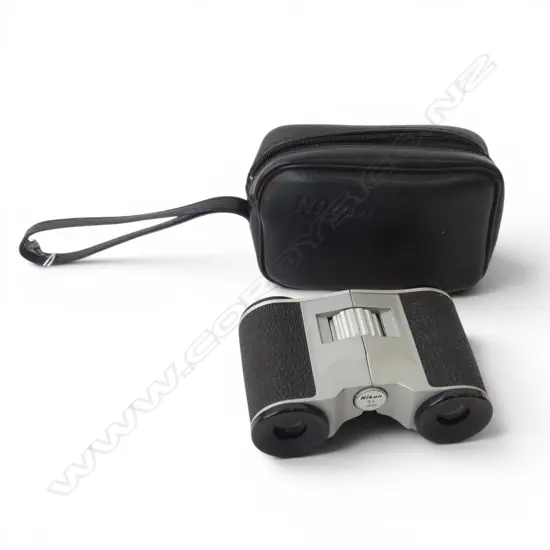 PR SMALL NIKON BINOCULARS, CASED