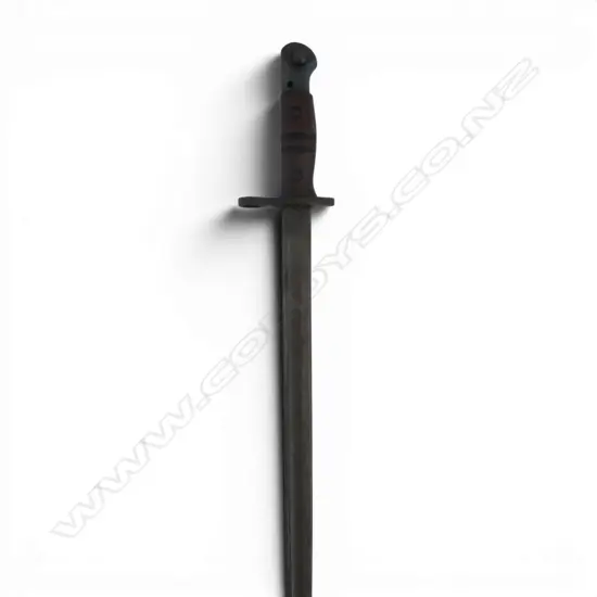 WWI BAYONET STAMPED 1917 / U.S. + LEATHER SCABBARD L.580mm