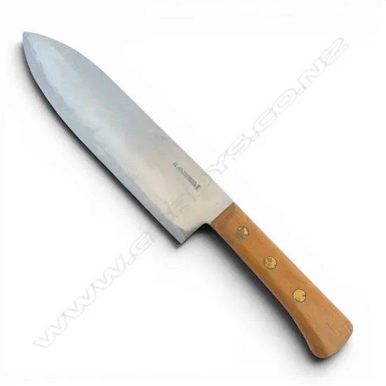 J A HENCKELS LARGE BONE SPLITTER CHEFS KNIFE 1980S GERMANY L420MM