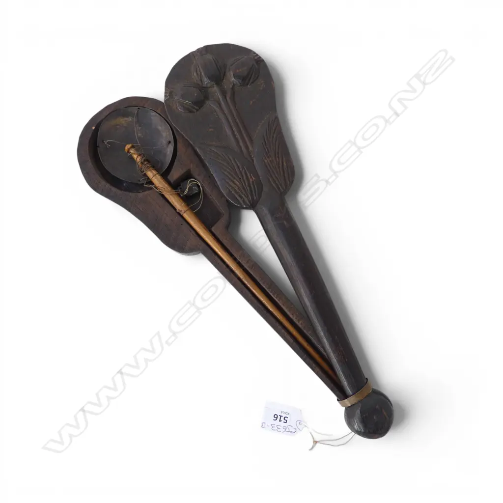 OPIUM SCALES IN CARVED WOODEN CASE L.360mm Image 1++