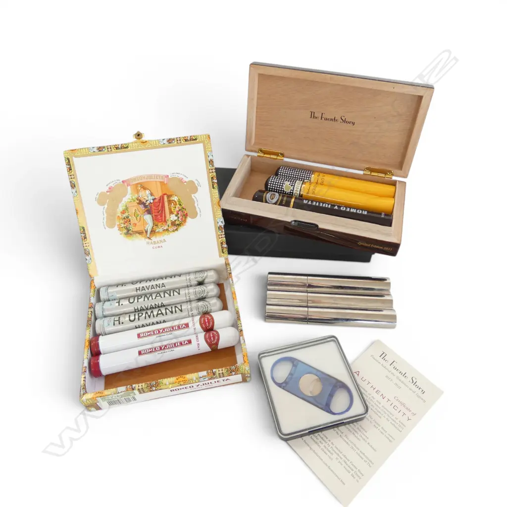 COLLECTION OF GENTS ITEMS CIGARS CUTTER ETC Image 1++