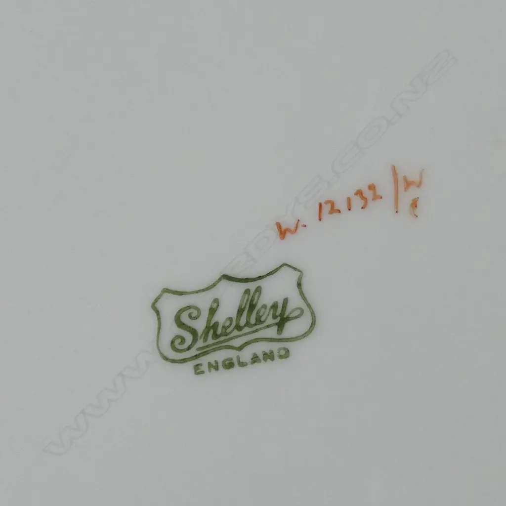 10 SHELLEY CHINA CAKE PLATES MIXED PATS Image 1++
