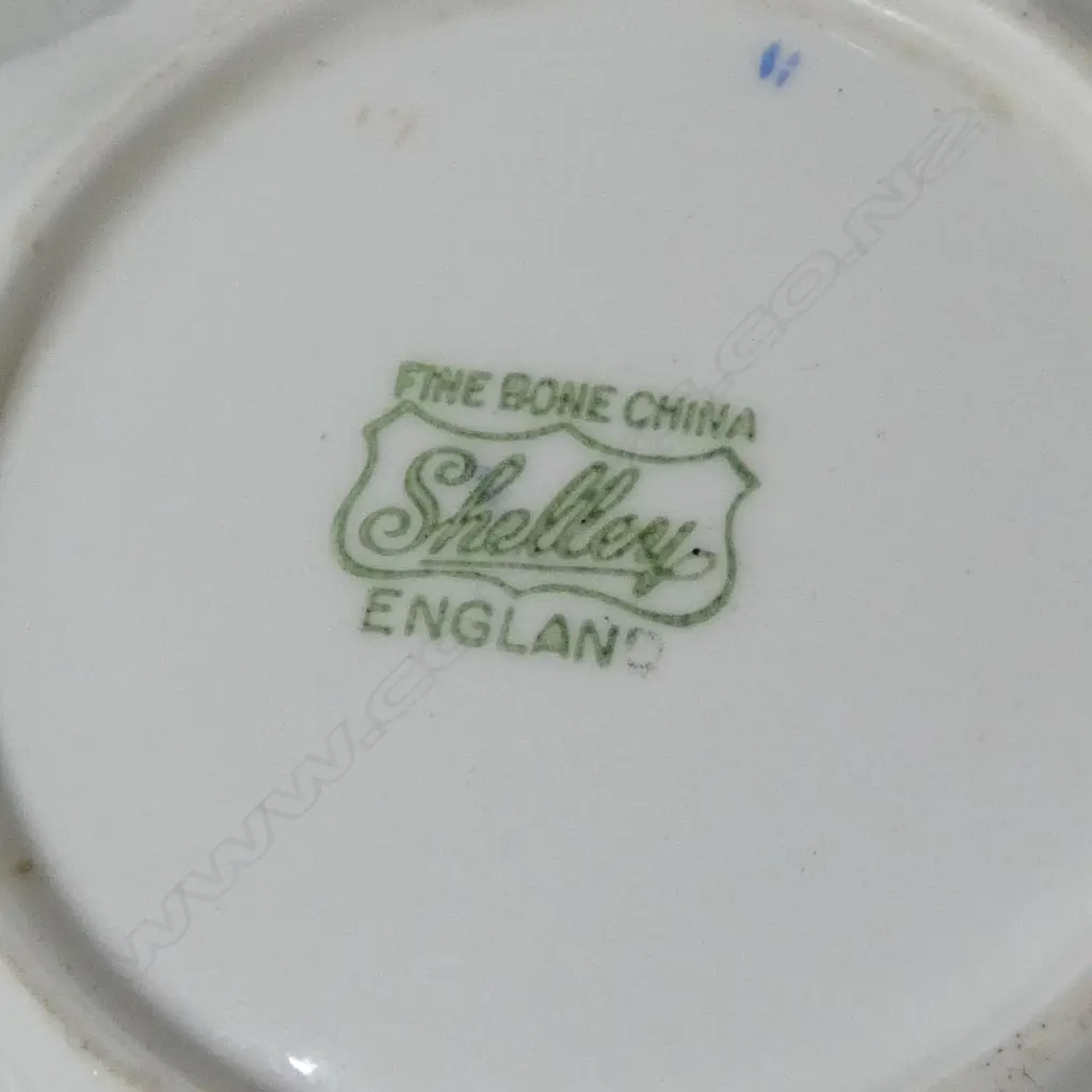 2 PERSON SHELLEY CHINA TEASET ROSE PAT EXTRA TEAPOT CSP & 2 DISHES Image 1++